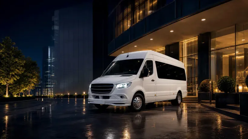Mercedes Sprinter для аренды микроавтобуса с водителем